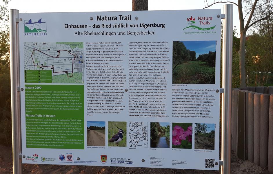 Naturatrail Einhausen Schild
