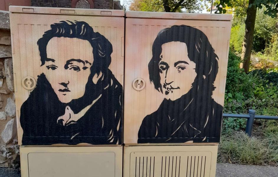 Ollenhauer-Promenade - Demokraten Büchner und Weidig 